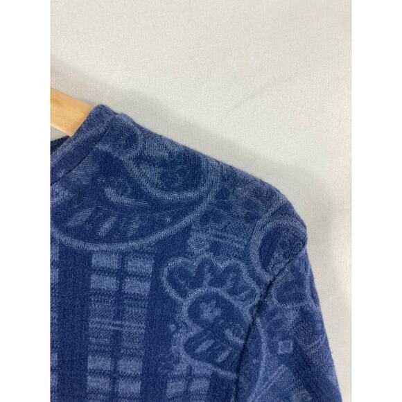 Topshop Paisley Print Knit Tshirt Size 8 - Picture 2 of 5